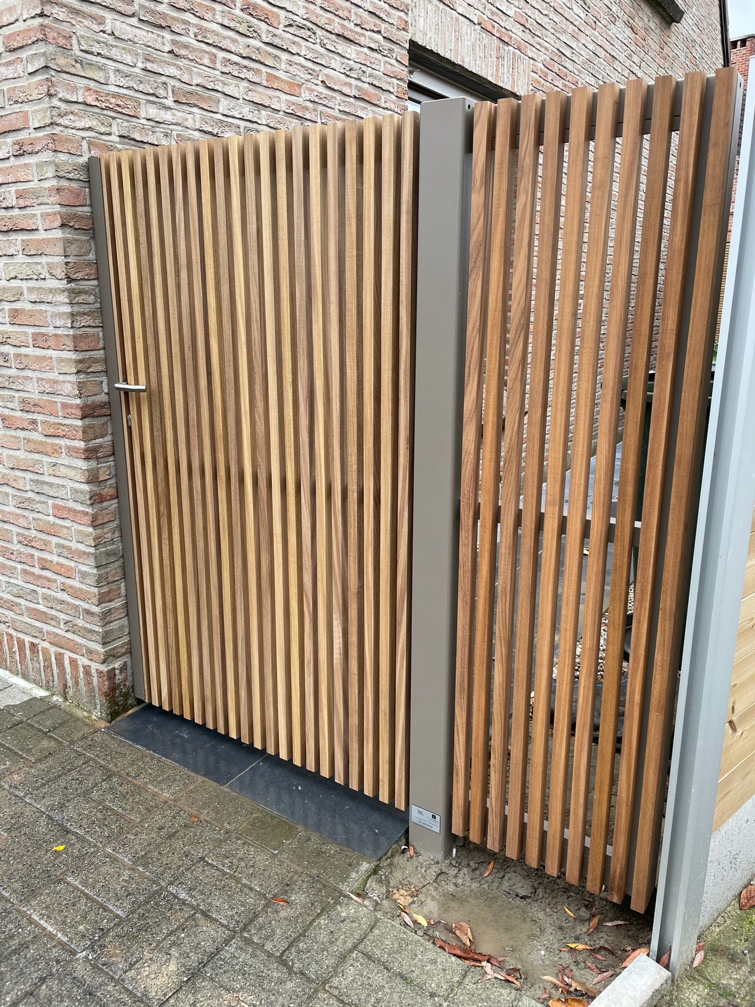 Houten afsluiting/poort
